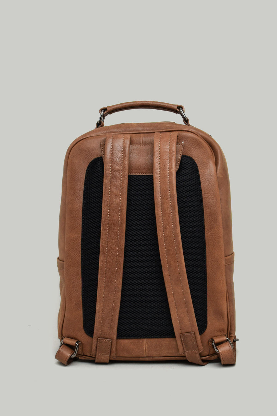 Tan Men's Leather Backpack
