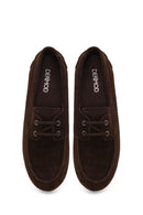 Woman Brown Lace-up Suede Casual Shoes | Derimod
