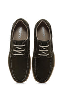 Men's Khaki Lace-Up Nubuck Leather Casual Shoes | Derimod