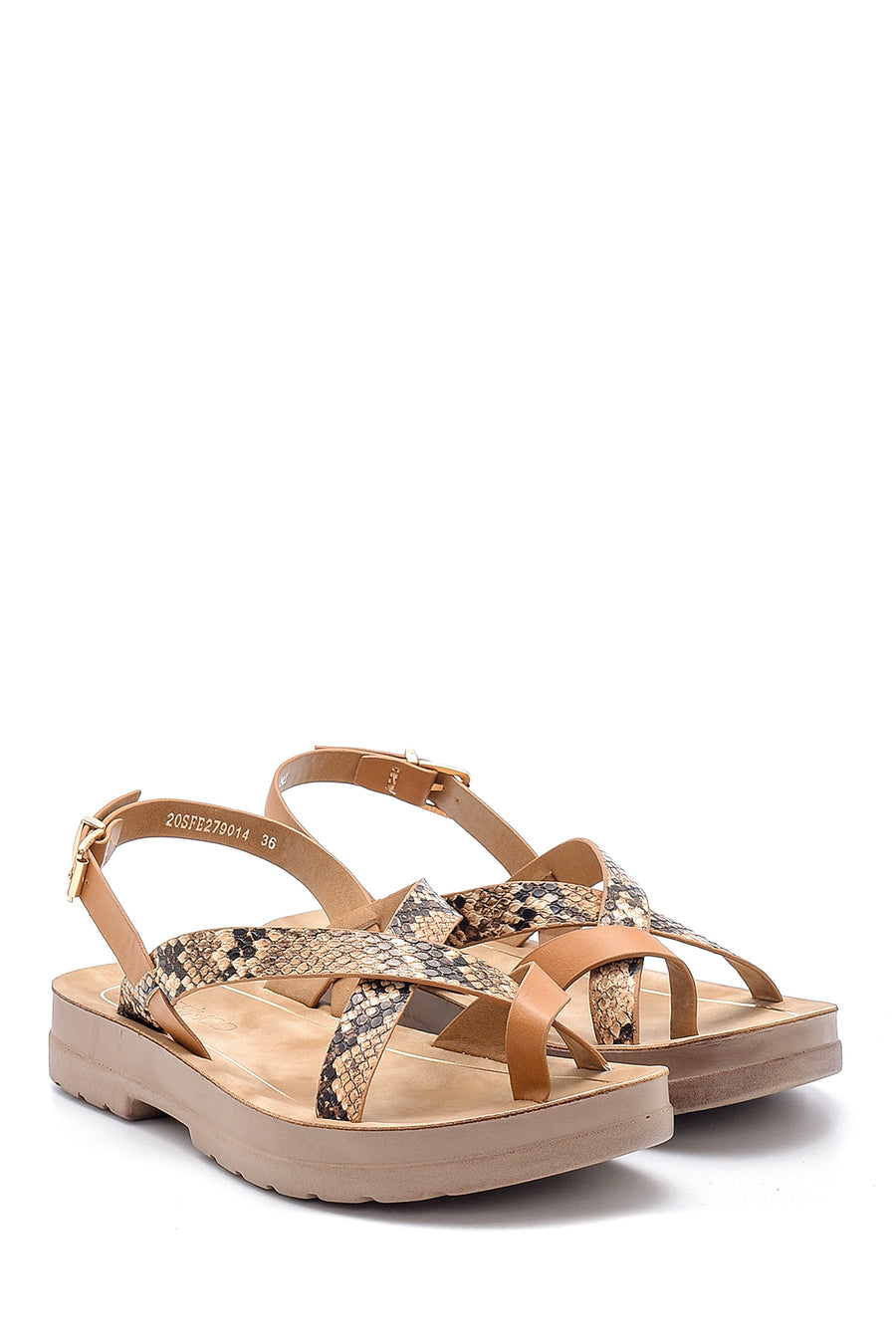 Women's Snakeskin Patterned Sandals
