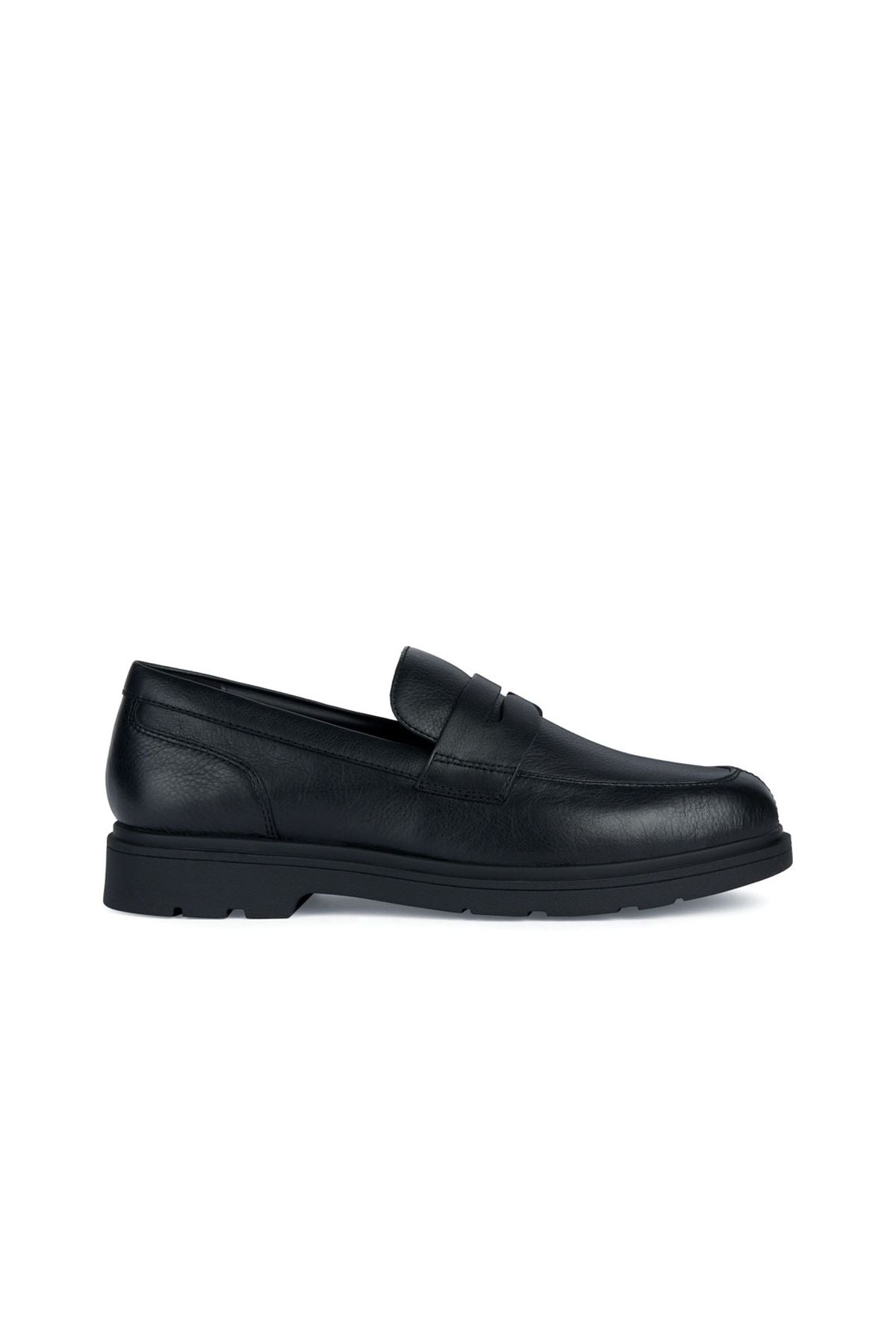 Geox Men's Black Spherica EC1 Leather Masculine Loafer U36D1A00046C9999 | Derimod