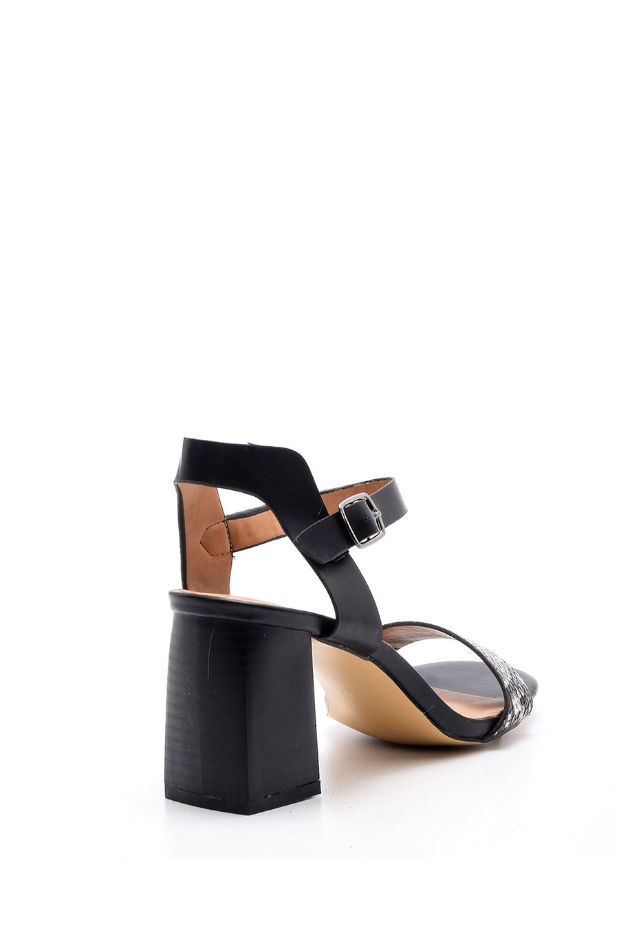 Women's Crocodile Patterned Heeled Shoes