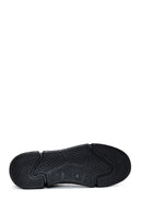 Men's Black Leather Zippered Boots | Derimod