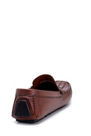 Men's Leather Knit Detailed Loafer | Derimod