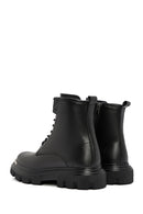 Men's Black Leather Boots | Derimod