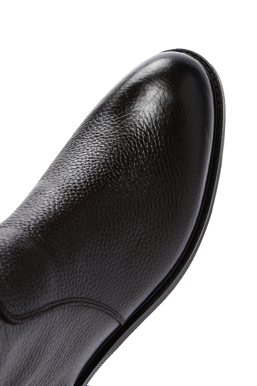Men's Brown Zippered Leather Casual Boots