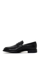 Men's Black Leather Loafer | Derimod