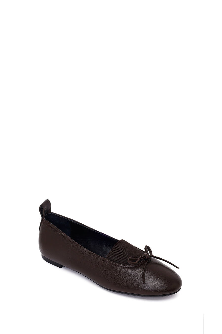 Woman Brown Leather Ballet Flat