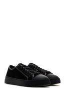 Men's Black Lace-Up Suede Leather Sneaker | Derimod