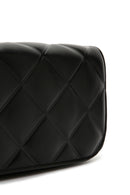 Women's Black Long Strap Quilted Crossbody Bag | Derimod