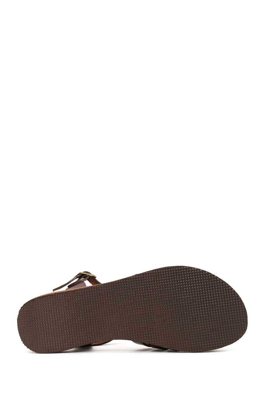 Woman Brown Buckled Leather Bodrum Sandal