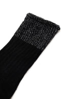 Women's Black Cotton Socks | Derimod