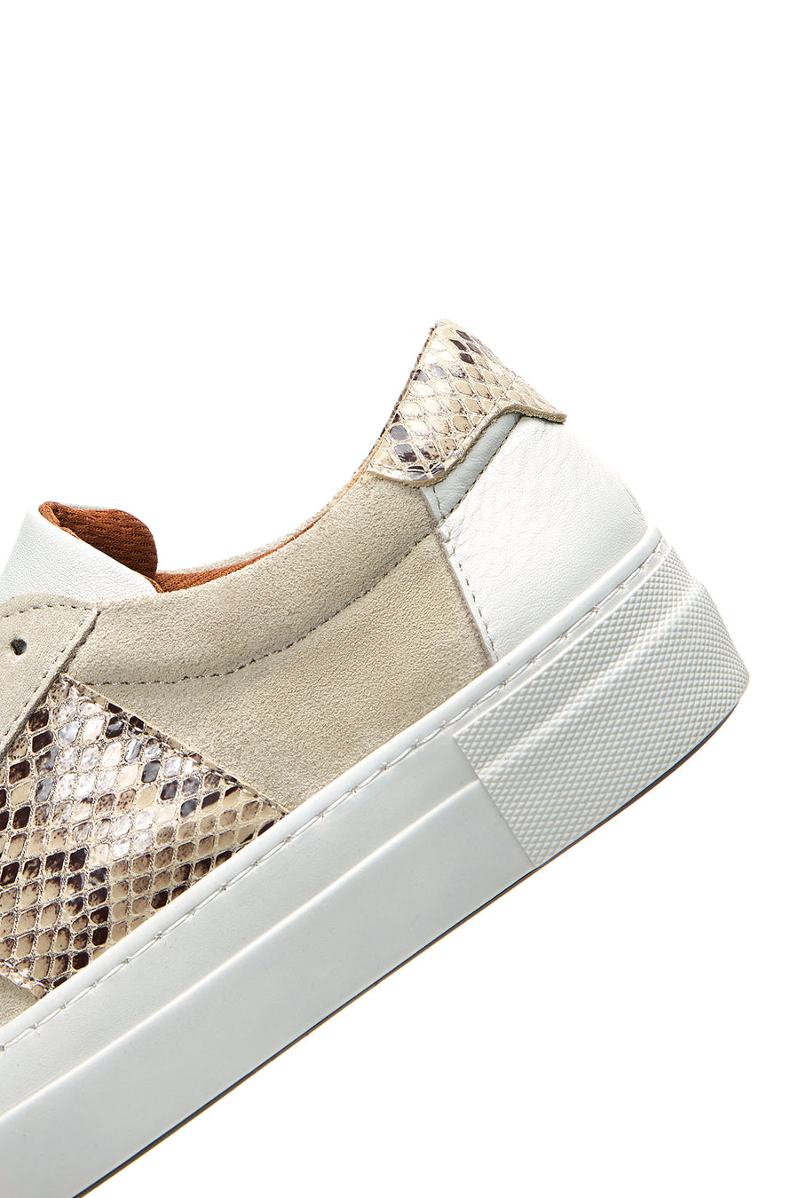 Women's Mink Leather Patterned Sneaker