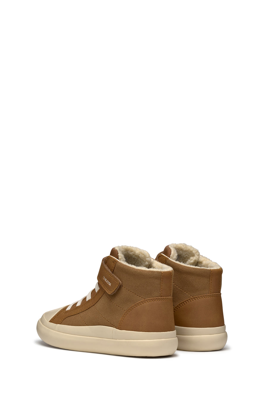 Geox Boy Brown Gisli Boy Banded Ankle Sneakers