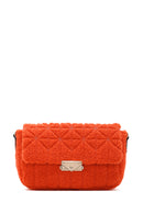 Kadın Turuncu Peluş Çapraz Çanta | Derimod