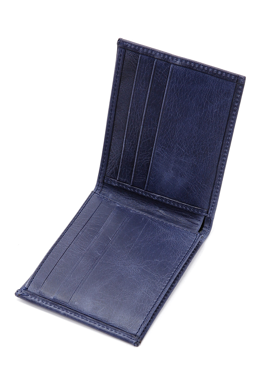 Men's Navy Blue Leather Wallet