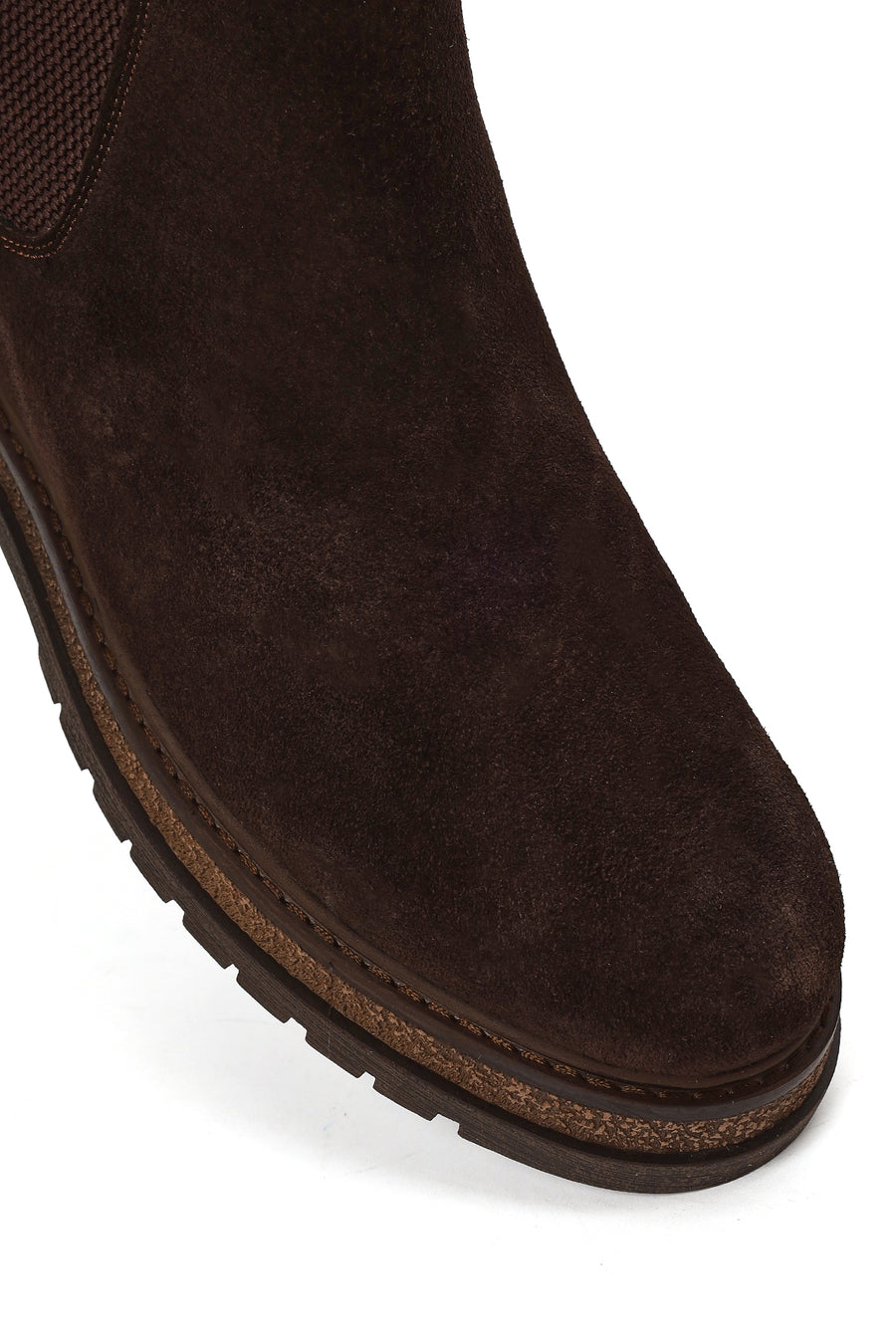 Male Brown Suede Chelsea Boots