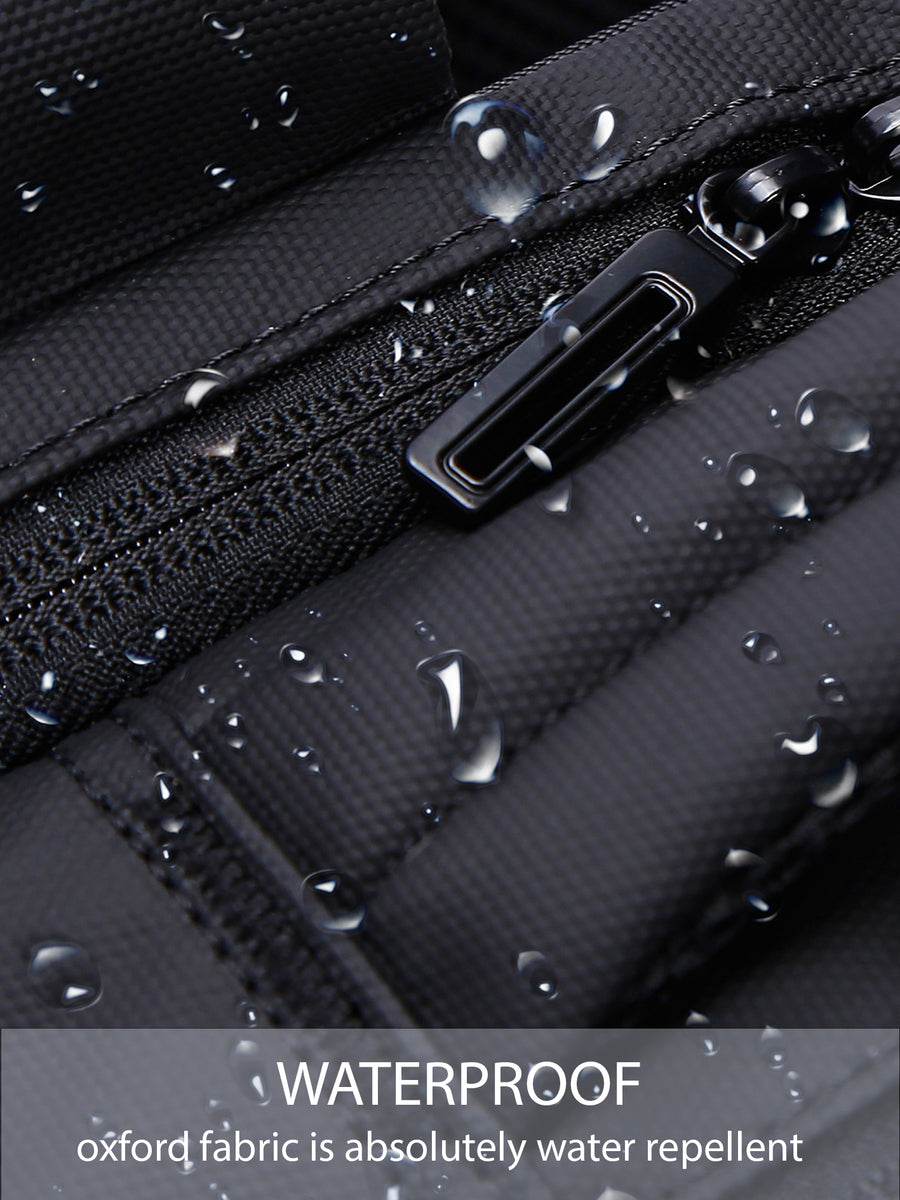 D-Pack Unisex Black Technological Fabric Backpack