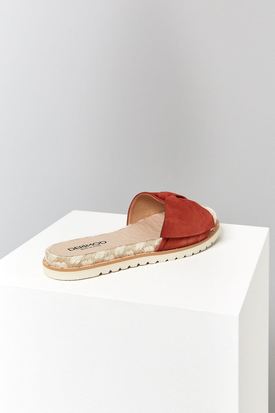 Orange Women's Suede Slippers