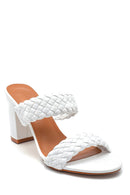 Women's Knitted Detailed Casual Slippers | Derimod