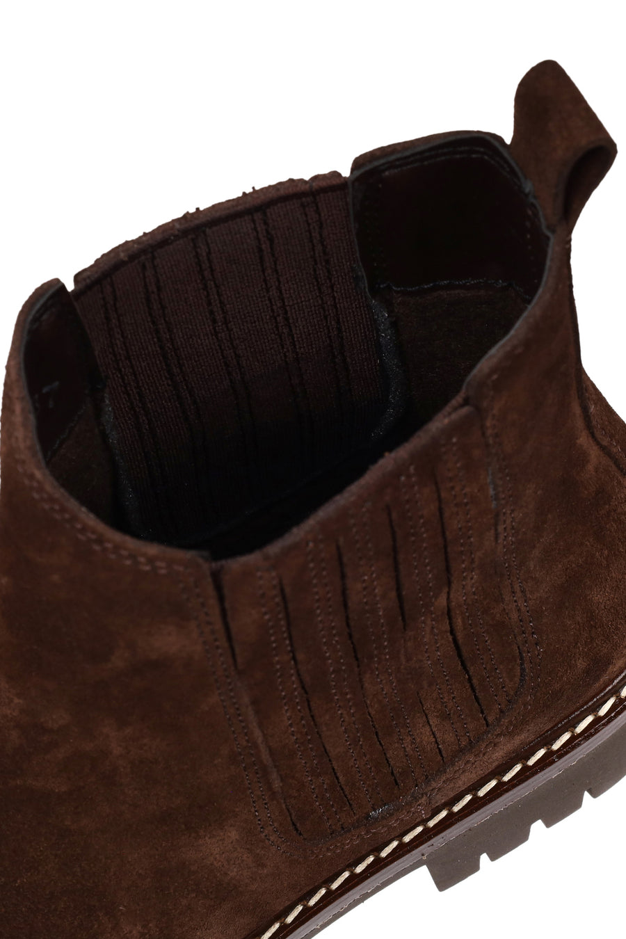 Woman Brown Suede Chelsea Boots