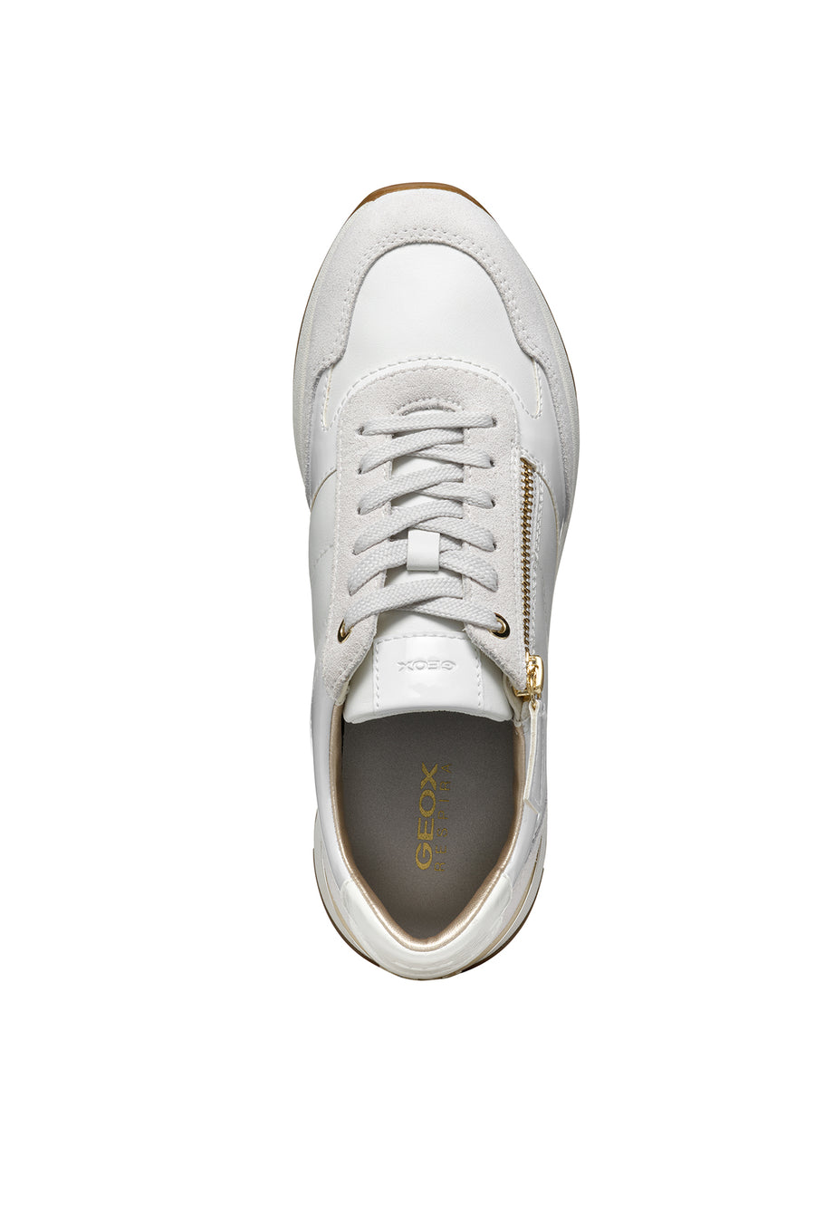 Geox Kadın Beyaz Desya Bağcıklı Deri Sneaker