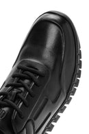 Derimod Fly Men's Black Lace-Up Leather Casual Sneaker | Derimod