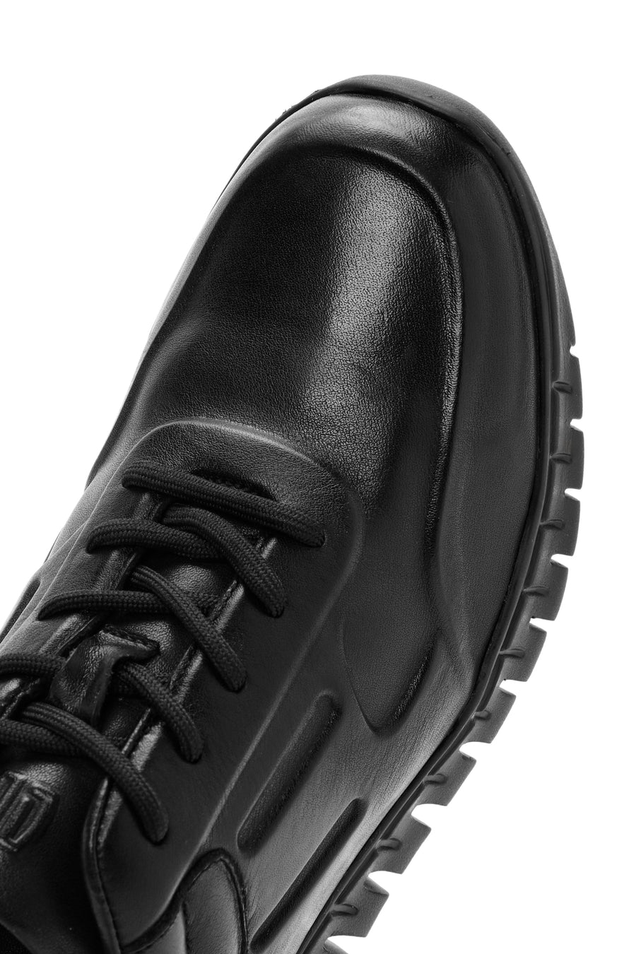 Derimod Fly Erkek Siyah Bağcıklı Deri Casual Sneaker