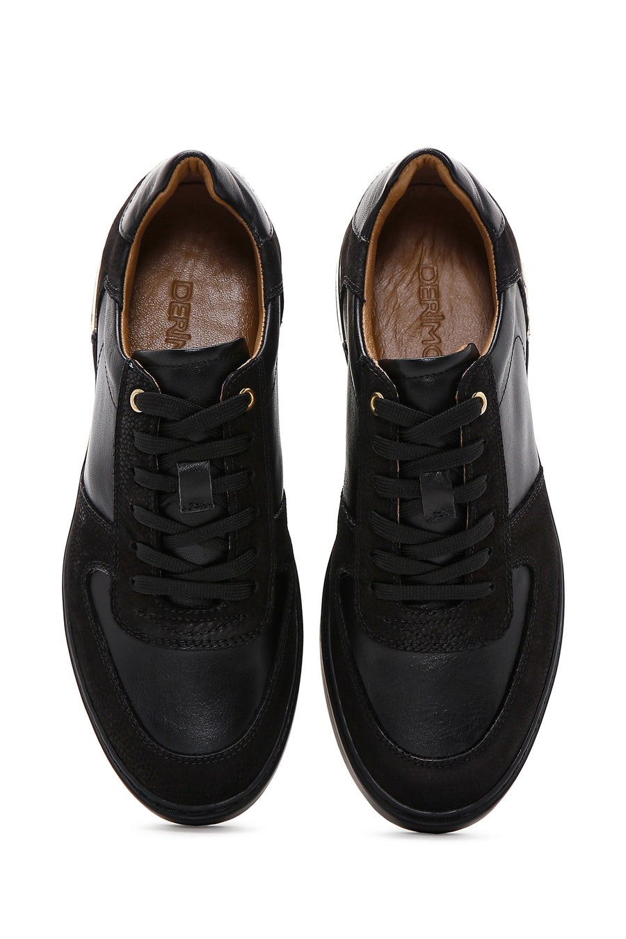 Men's Black Leather Sneaker