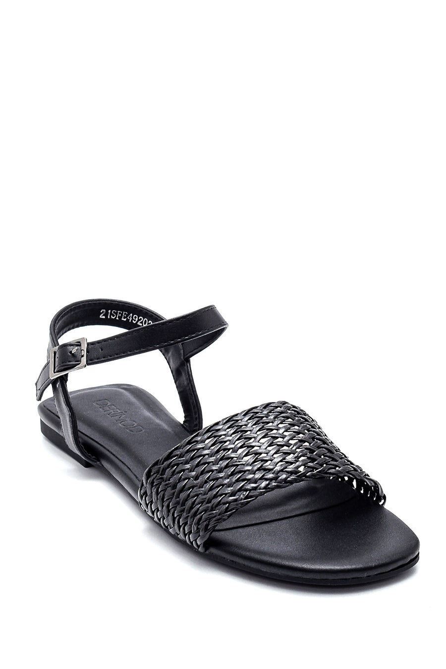 Kadın Örgü Detaylı Casual Sandalet