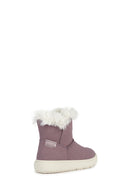 Geox Girl Purple Theleven Suede Leather Outdoor Boots | Derimod