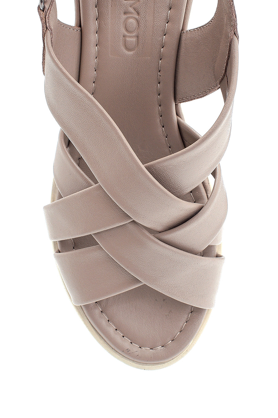 Women's Leather Thick Soled Sandals