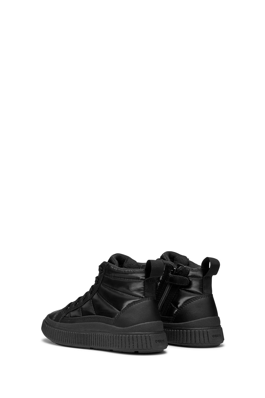 Geox Kız Çocuk Siyah Laquinny Bağcıklı Kumaş Bilekli Sneaker