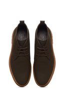Men's Brown Nubuck Leather Boots | Derimod