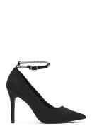 Women's Black Ankle Strap Stiletto Heel | Derimod