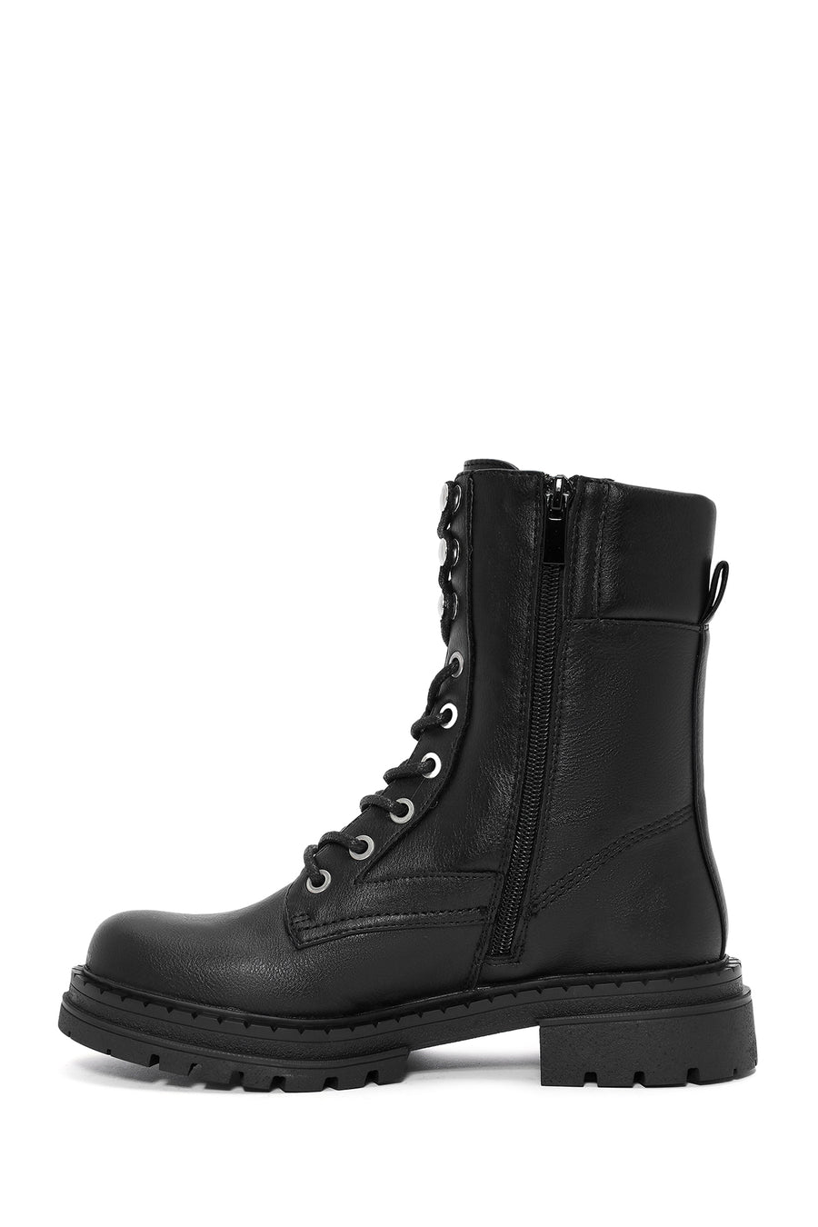 Women's Black Zippered Boots