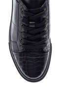 Men's Crocodile Detailed Leather Sneaker | Derimod