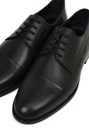 Men's Black Laced Leather Classic Shoes | Derimod