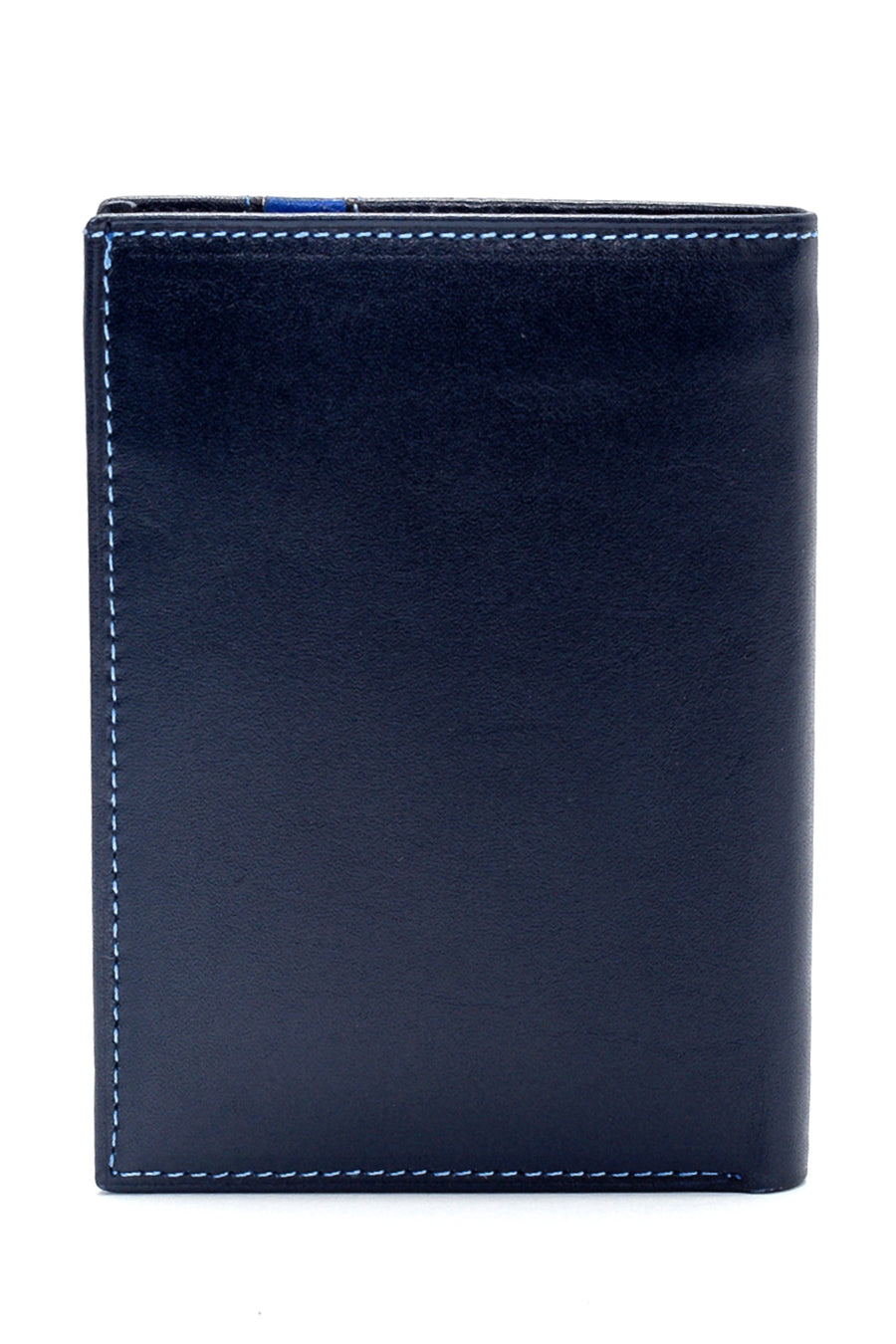 Men's Navy Blue Leather Wallet