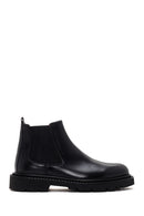 Men's Black Chelsea Leather Boots | Derimod