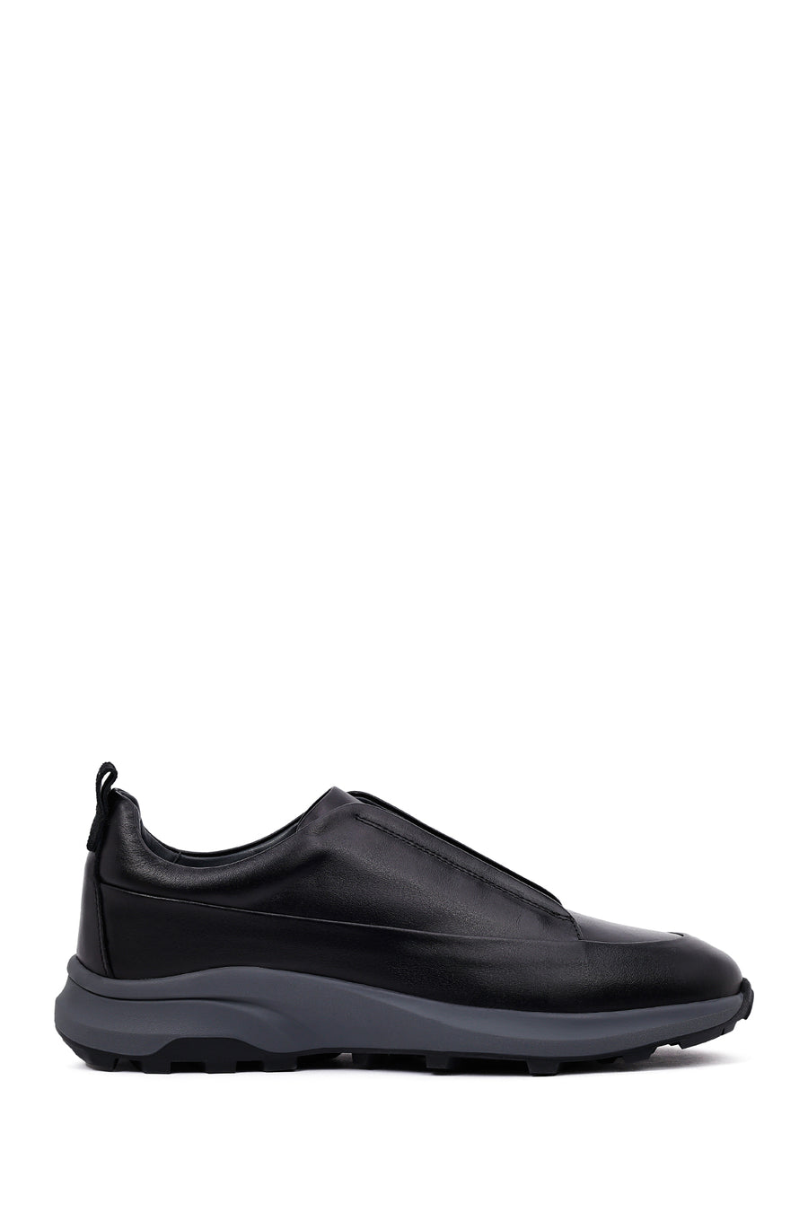 Erkek Siyah Kalın Tabanlı Deri Casual Sneaker 25WFD630514 | Derimod