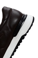 Men's Brown Thick Soled Leather Sneaker | Derimod