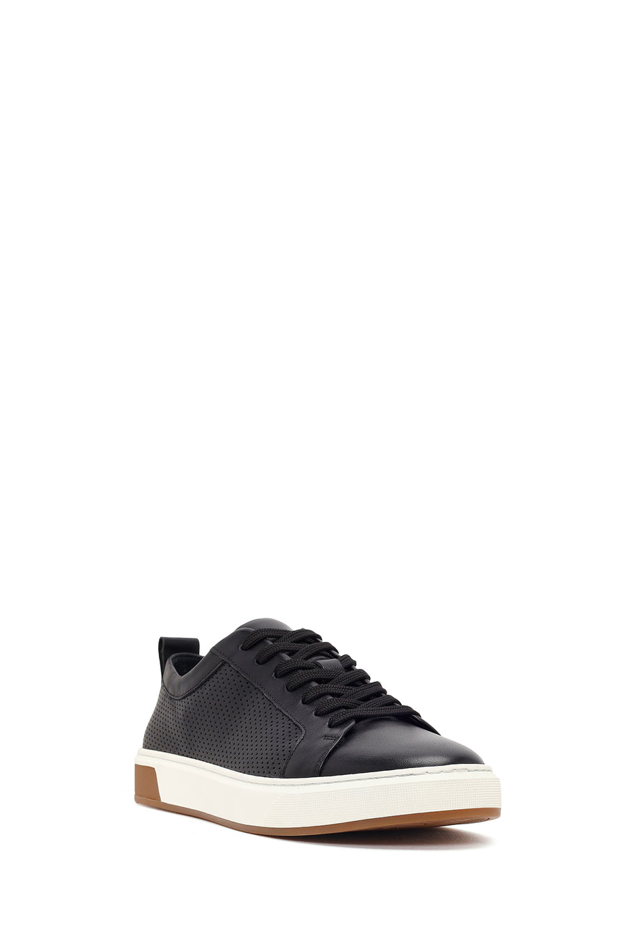 Male Black Lace-Up Leather Sneaker