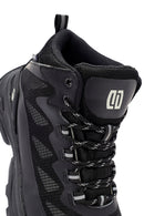 Derimod Dry Male Black Thick-Soled Lace-Up Waterproof Outdoor Boots | Derimod