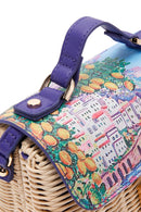 Women's Multi-Colored Long Strap Straw Crossbody Bag | Derimod