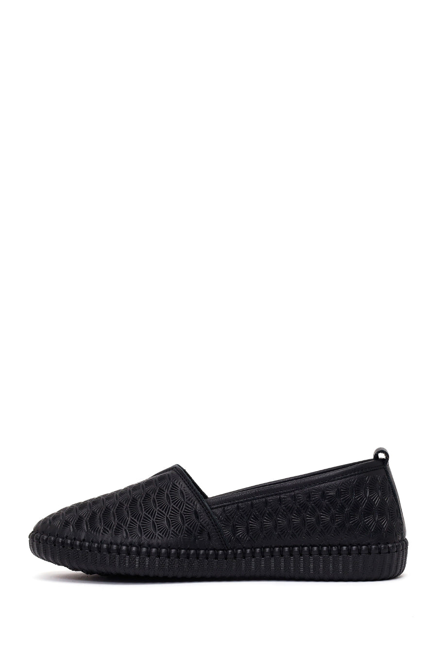Kadın Siyah Deri Konfor Loafer