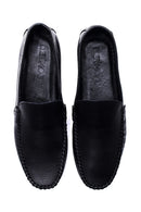 Men's Black Leather Casual Loafer | Derimod