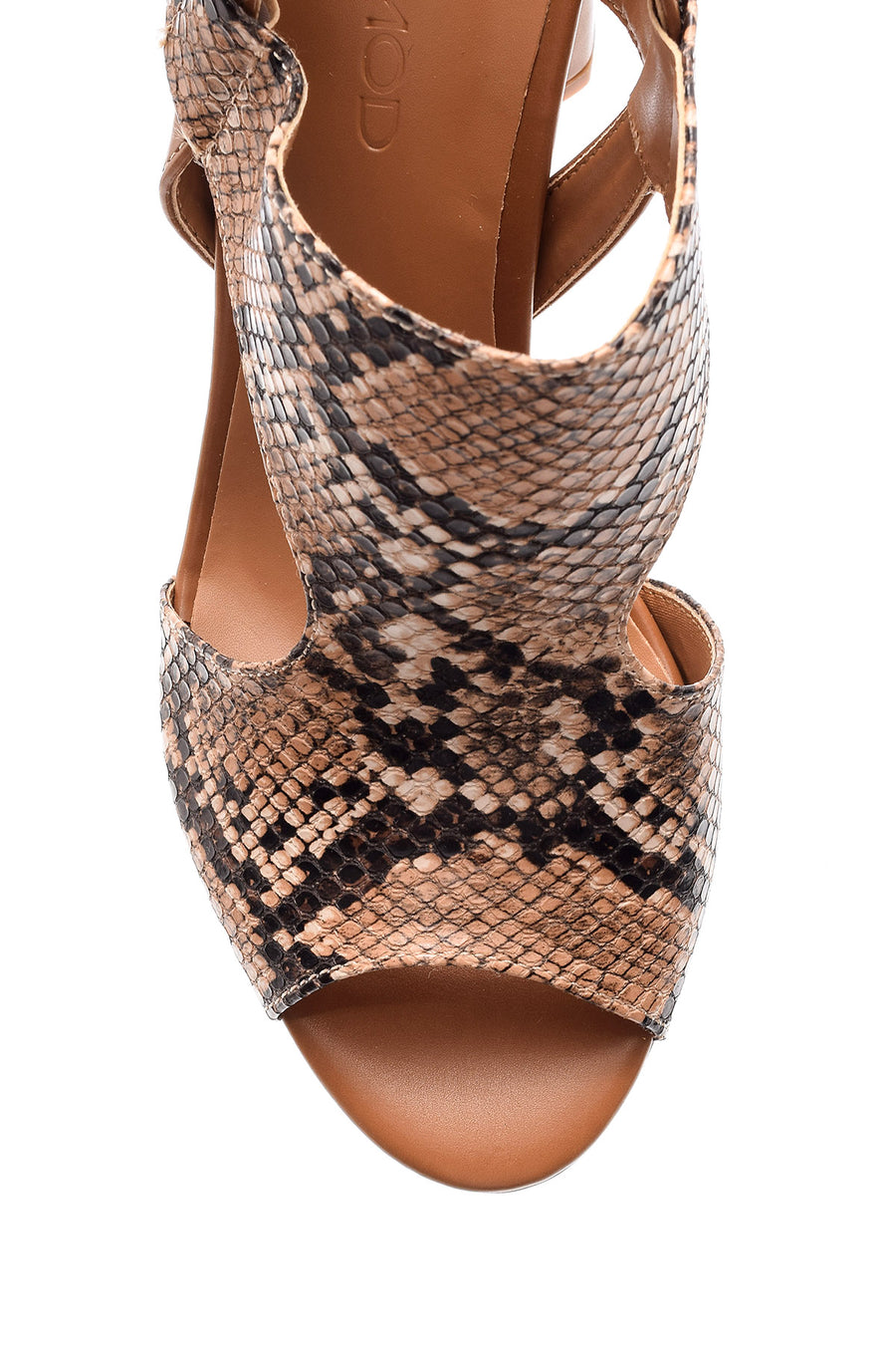 Women's Snakeskin Patterned Heeled Shoes