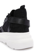 Women's Black Thick Soled Sneaker | Derimod