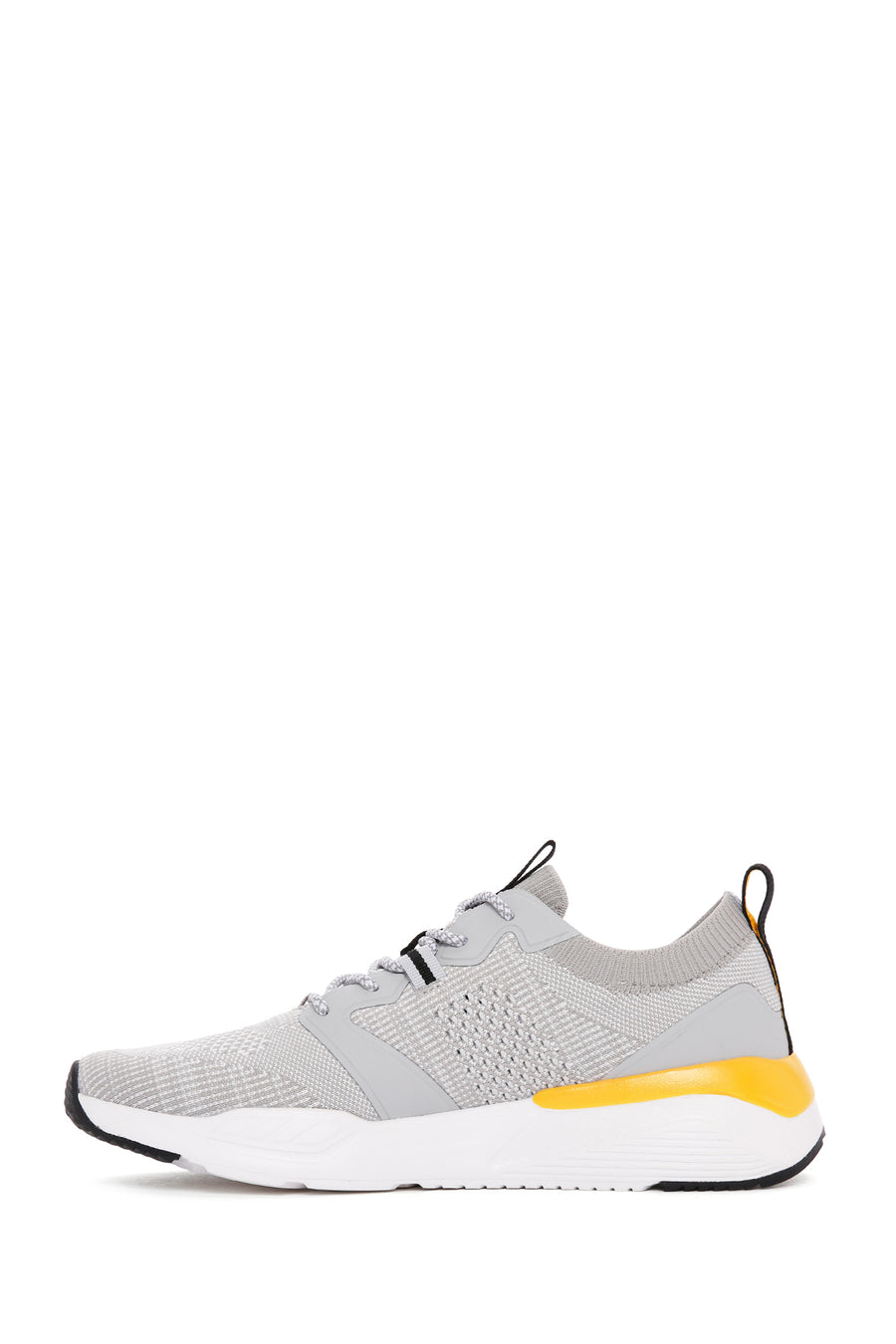 Derimod Zero Men's Gray Lace-Up Thick Soled Fabric Sneaker